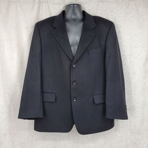 Pure Cashmere Classic Black Men's Blazer Sport Coat Suit Jacket